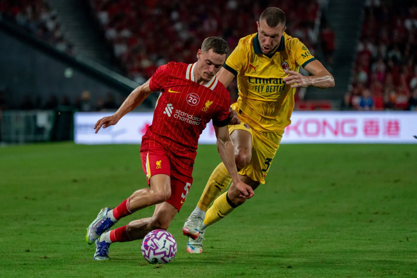 En amical contre le Milan, Liverpool s’incline, mais honore la mémoire de Diogo Jota