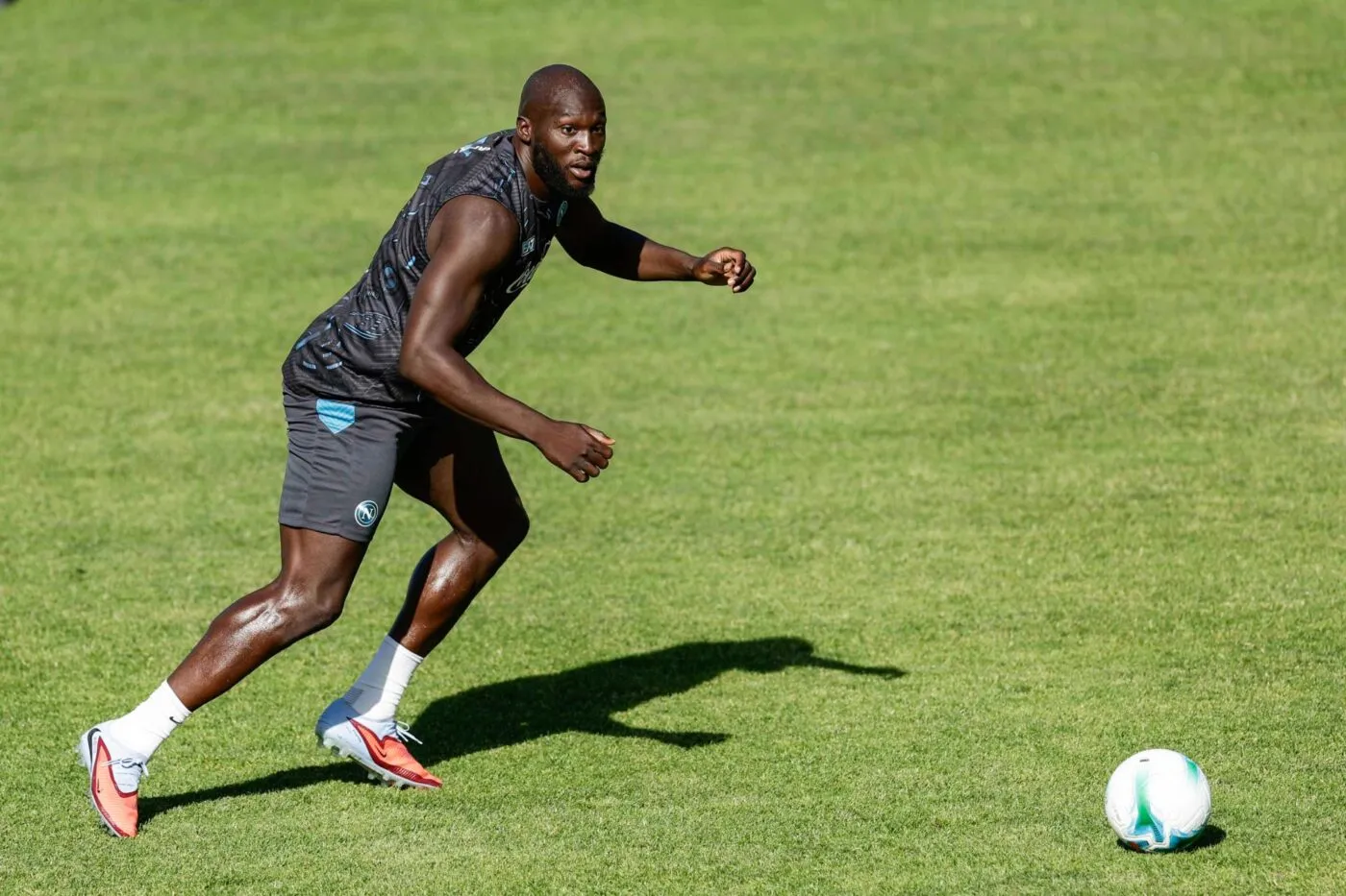 Romelu Lukaku s'affiche avec un double champion olympique