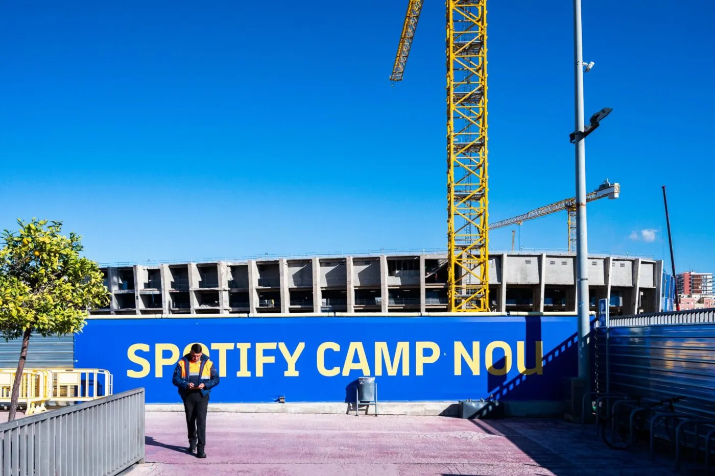 La police municipale est intervenue pour stopper le chantier du Camp Nou