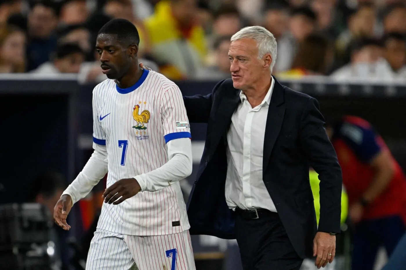Blessures de Dembélé et Doué : «<span style="font-size:50%">&nbsp;</span>le risque zéro n'existe pas » explique Deschamps