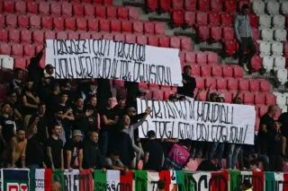 L'action symbolique des supporters italiens pour dénoncer le génocide en Palestine