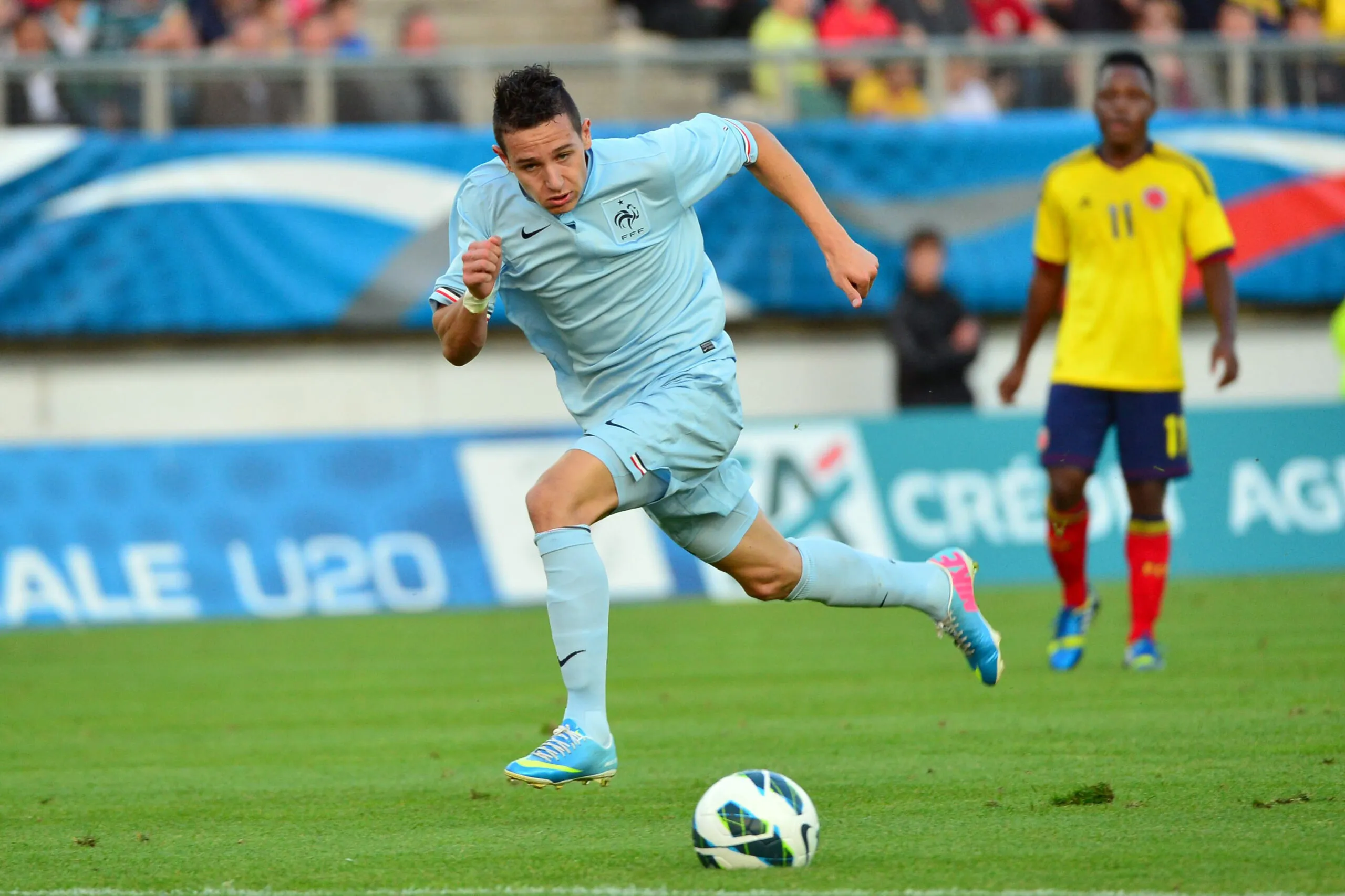 Florian Thauvin, lors d’un match de prépa du Mondial U20.