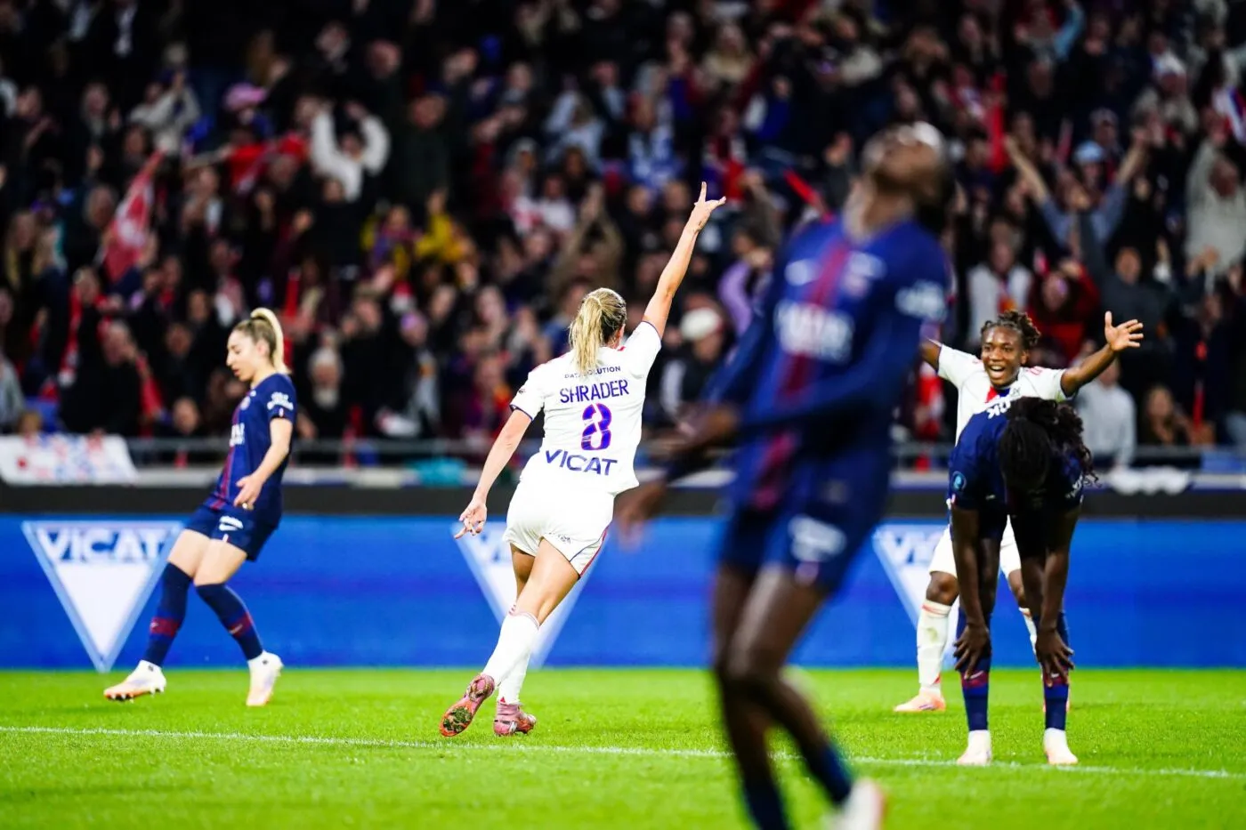 Première Ligue : OL Lyonnes prend la tête en écrasant le PSG