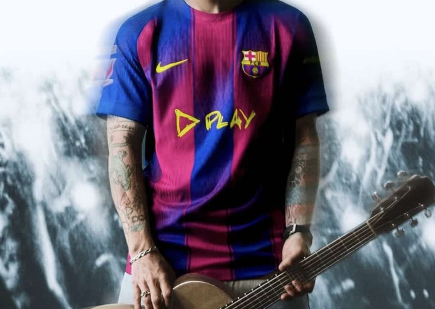 Que vient foutre Ed Sheeran sur les maillots du FC Barcelone ?