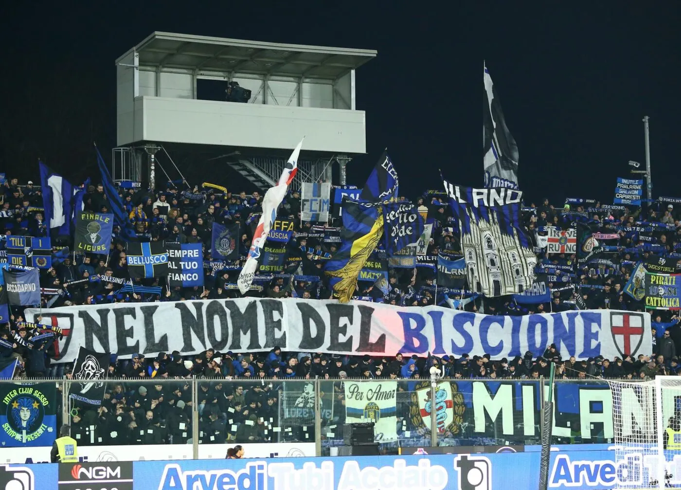 Les supporters de l'Inter interdits de déplacement jusqu'à fin mars