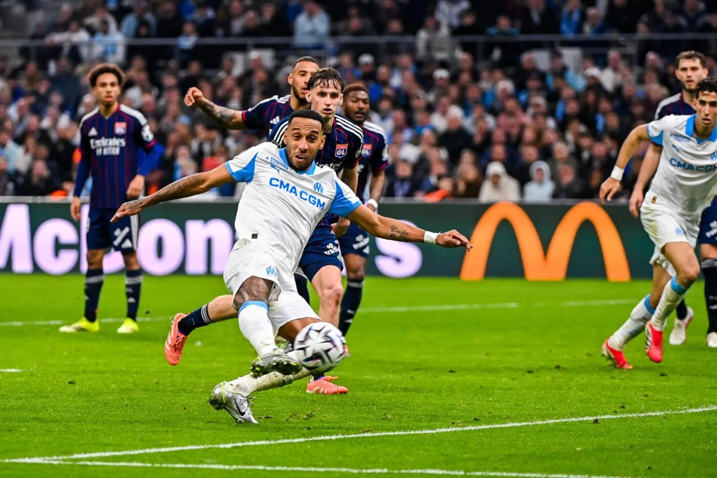 Grâce à un doublé d’Aubameyang, l’OM s’adjuge l’Olympico