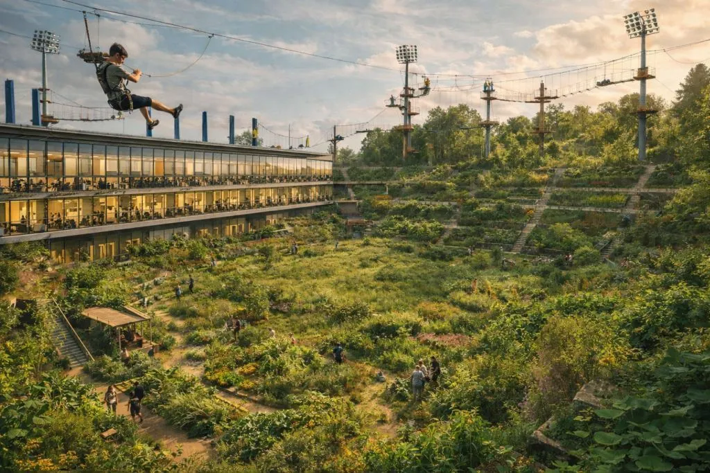 Pas d’accrobranche ni de tyroliennes au stade de la Mosson