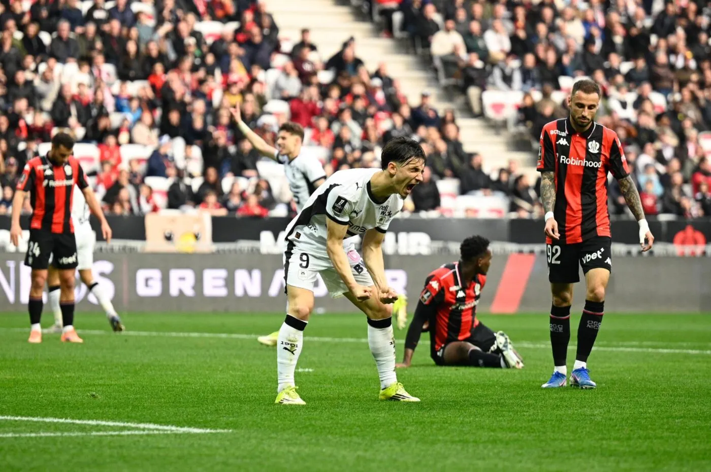Rennes torpille Nice et met la pression sur Lyon, Lille coince contre Lorient