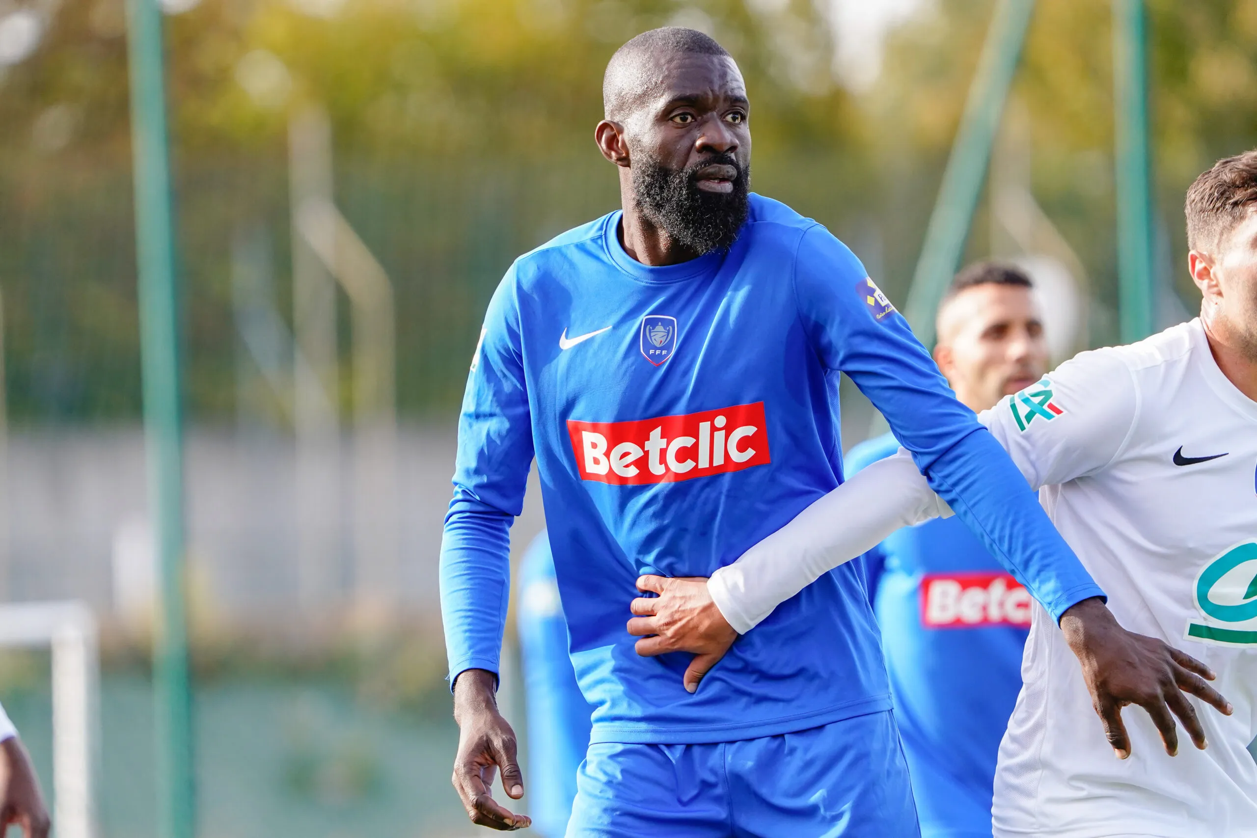 Albert Baning avec Saint-Denis en 2023, en Coupe de France – Photo by Icon Sport