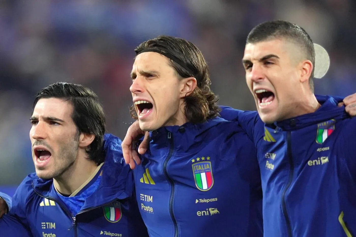 Une image des Italiens célébrant la qualif de la Bosnie fait grand bruit