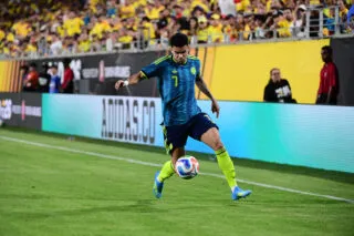 Les Colombiens alignés face aux Bleus