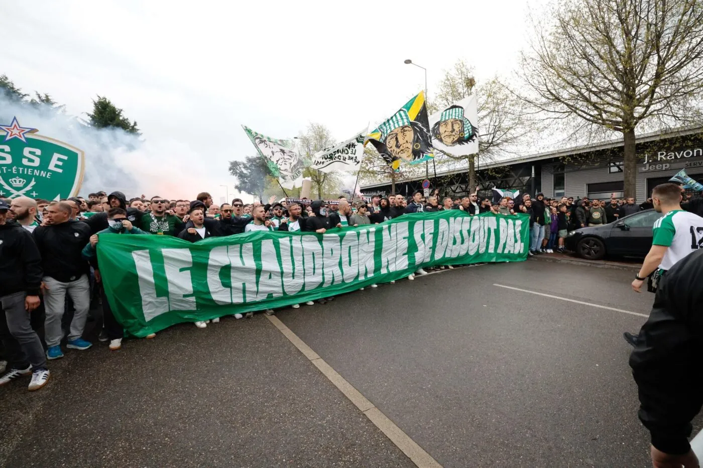 Les supporters stéphanois ont manifesté leur mécontentement