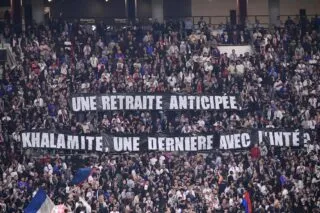 La banderole des ultras de l'OL pour l'actrice porno Khalamité