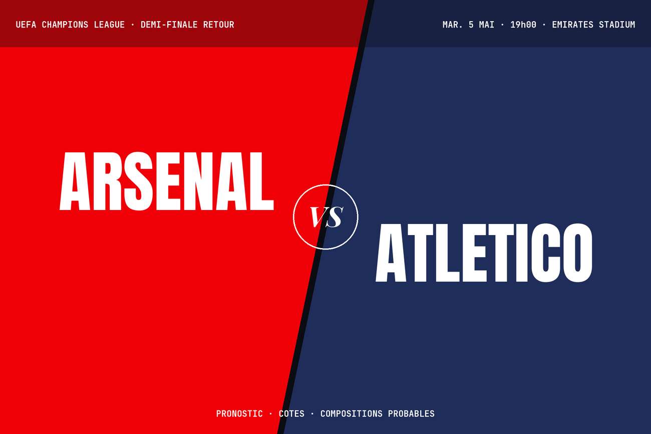 Pronostic Arsenal Atletico Madrid : Analyse, cotes et prono du match de Ligue des Champions
