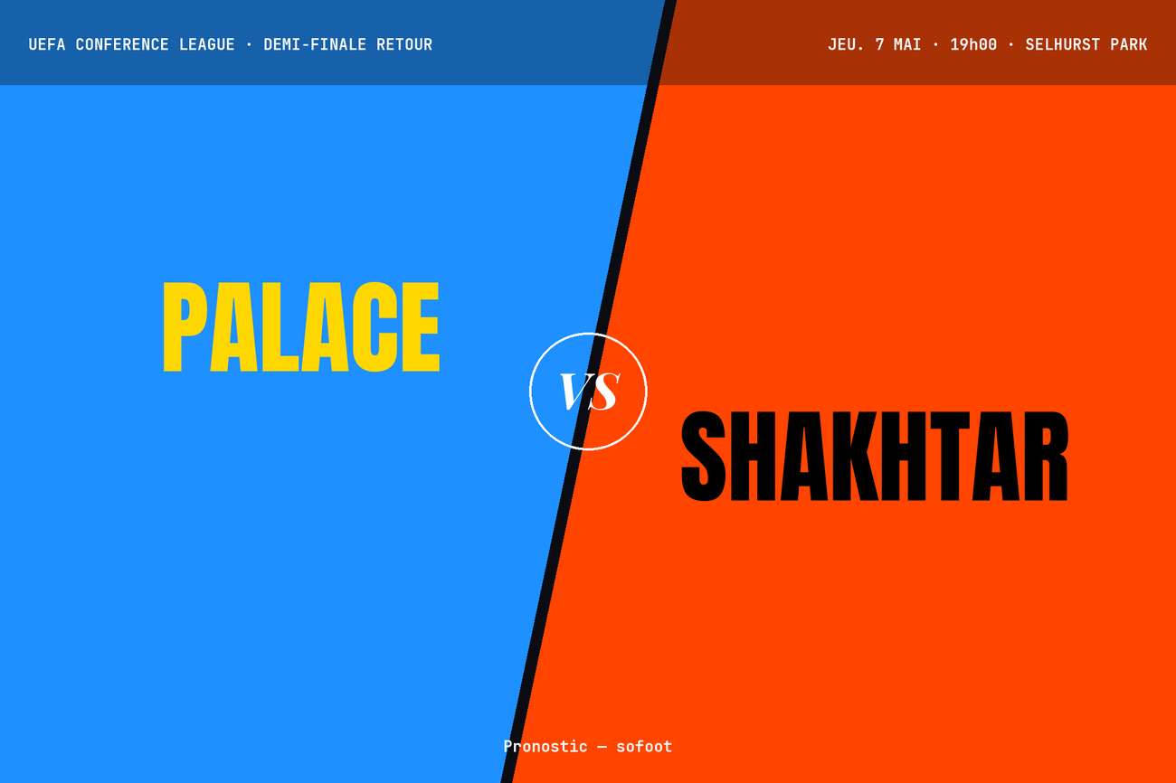 Pronostic Crystal Palace Shakhtar Donetsk : analyse et prono [Ligue Conférence]