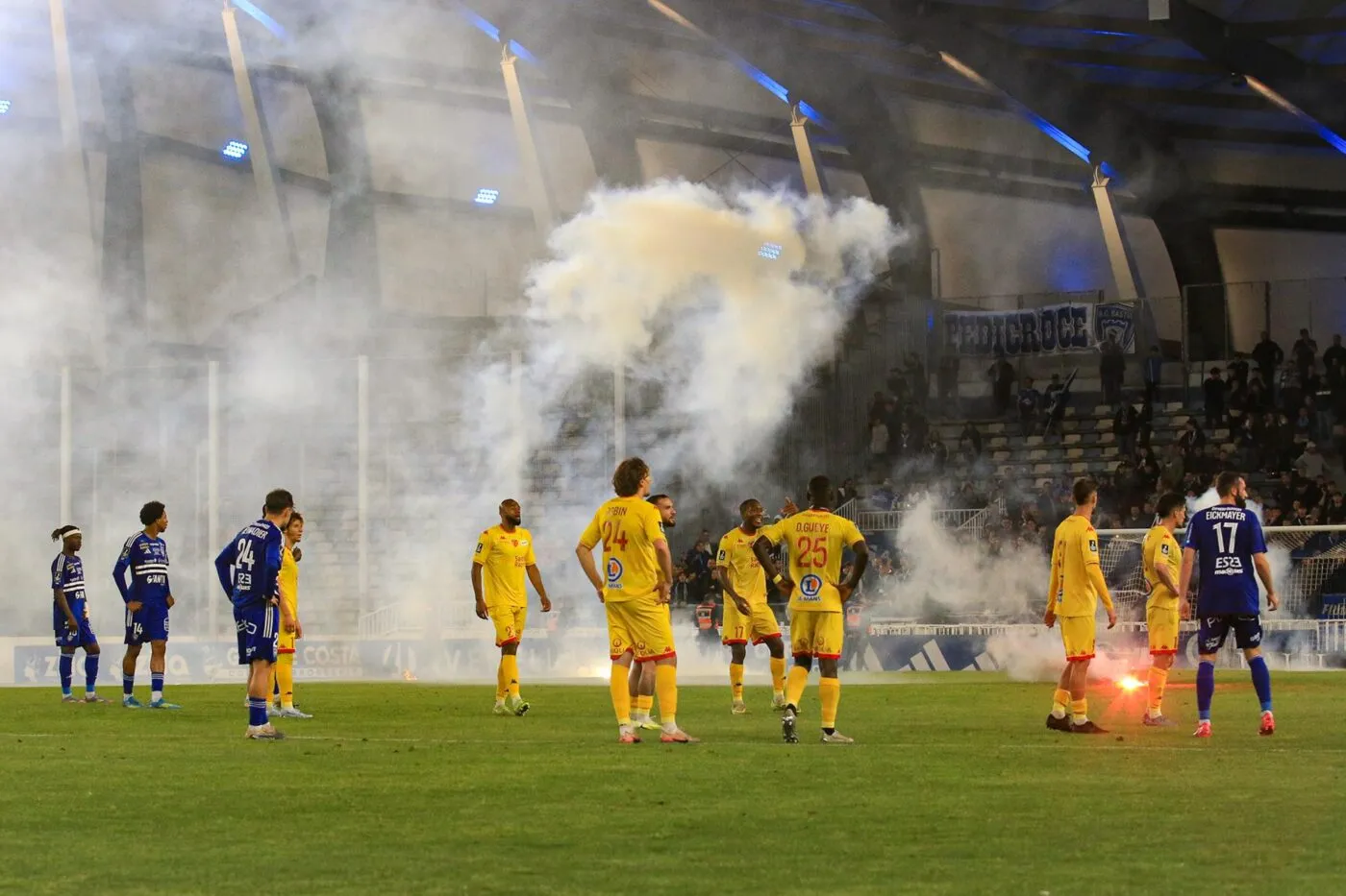 Bastia-Le Mans arrêté : la LFP rendra sa décision le 13 mai