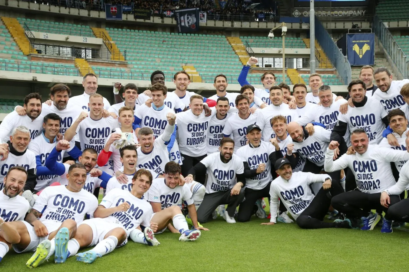 Côme se qualifie pour la première fois de son histoire en Coupe d’Europe