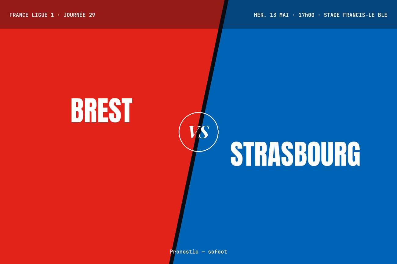 Pronostic Brest Strasbourg : analyse, cotes et prono [Ligue 1]