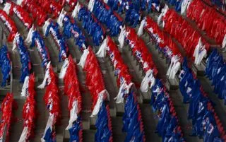 Le cortège des Parisiens est arrivé à la Puskás Arena