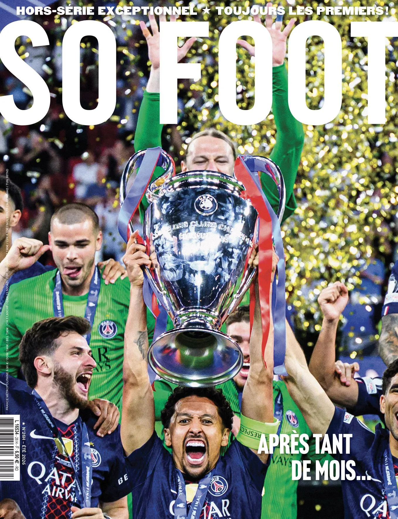 Précommande le Hors Série So Foot historique sur le 2ème sacre européen du Paris Saint-Germain
