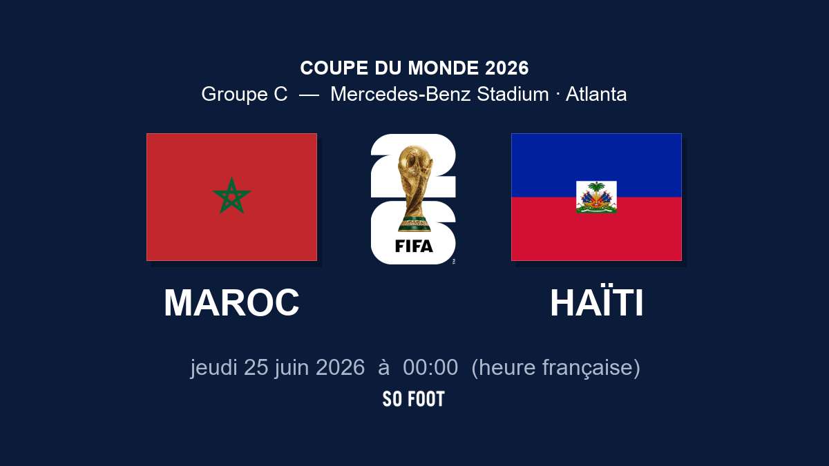 Sur quelle chaîne regarder le match Maroc – Haïti ?