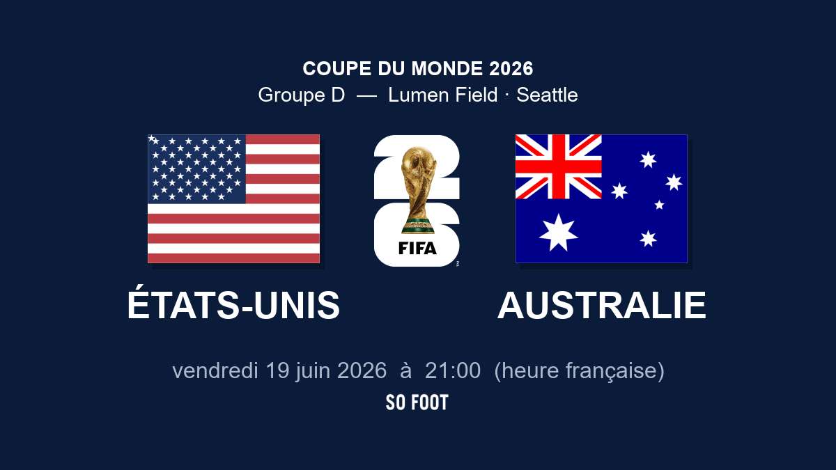 Sur quelle chaîne regarder le match États-Unis – Australie ?