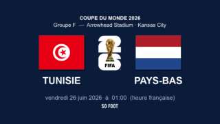 Sur quelle chaîne regarder le match Tunisie - Pays-Bas ?