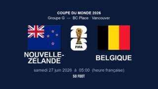 Sur quelle chaîne regarder le match Nouvelle-Zélande - Belgique ?