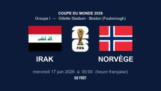 Sur quelle chaîne regarder le match Irak - Norvège ?