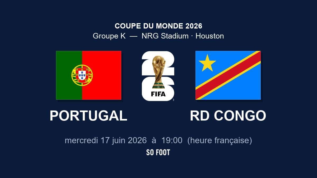 Sur quelle chaîne regarder le match Portugal – RD Congo ?