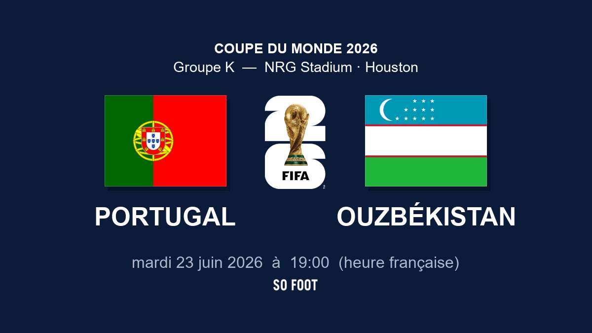 Sur quelle chaîne regarder le match Portugal – Ouzbékistan ?
