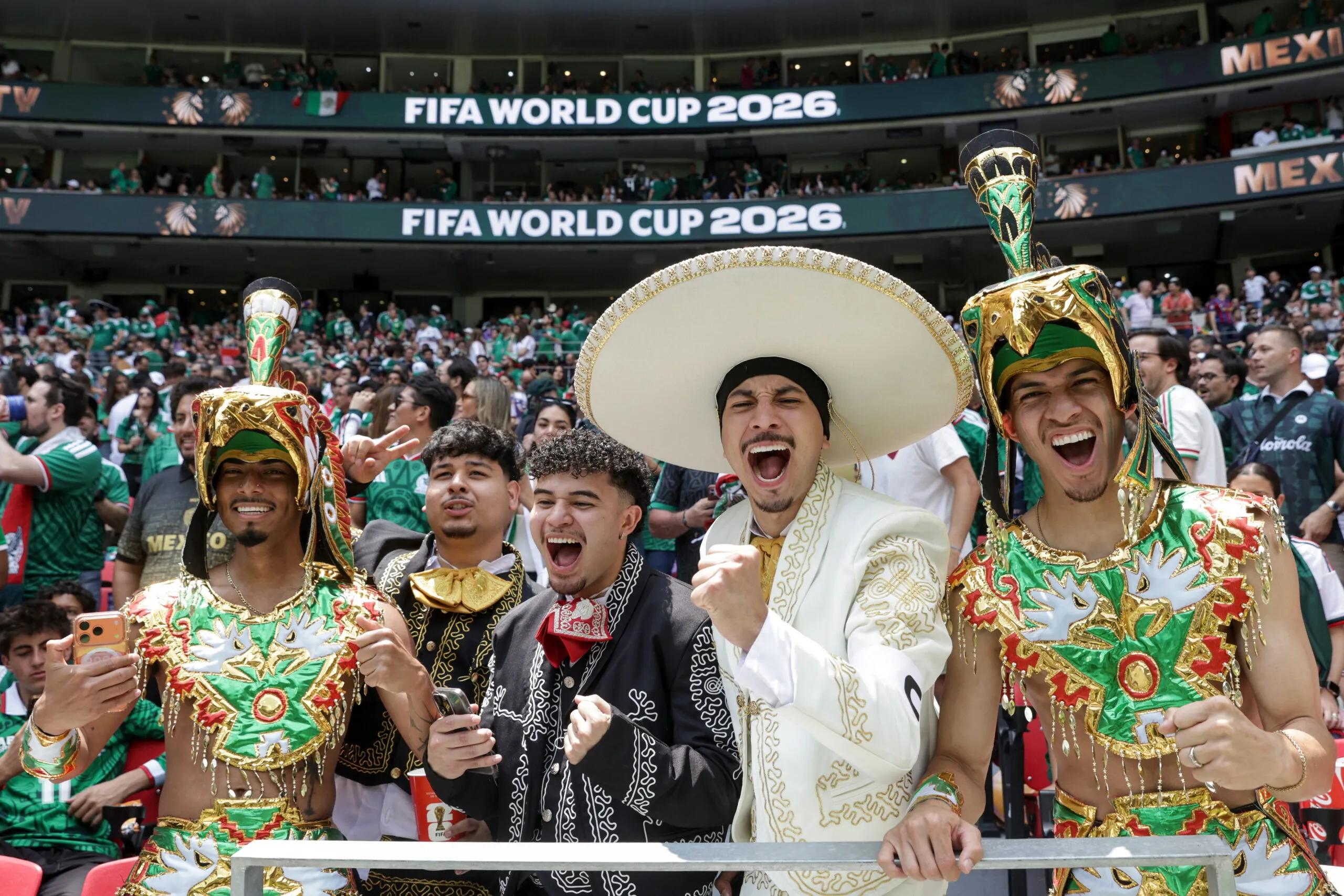 MEXICO, MEXICO Mexico City – JANUARY 16, 2026: Mexico’s fans attend the opening ceremony of the 2026 FIFA World Cup at Mexico City Stadium (Credit Image: © Mikhail Sinitsyn/TASS via ZUMA Press) – Photo by Icon Sport