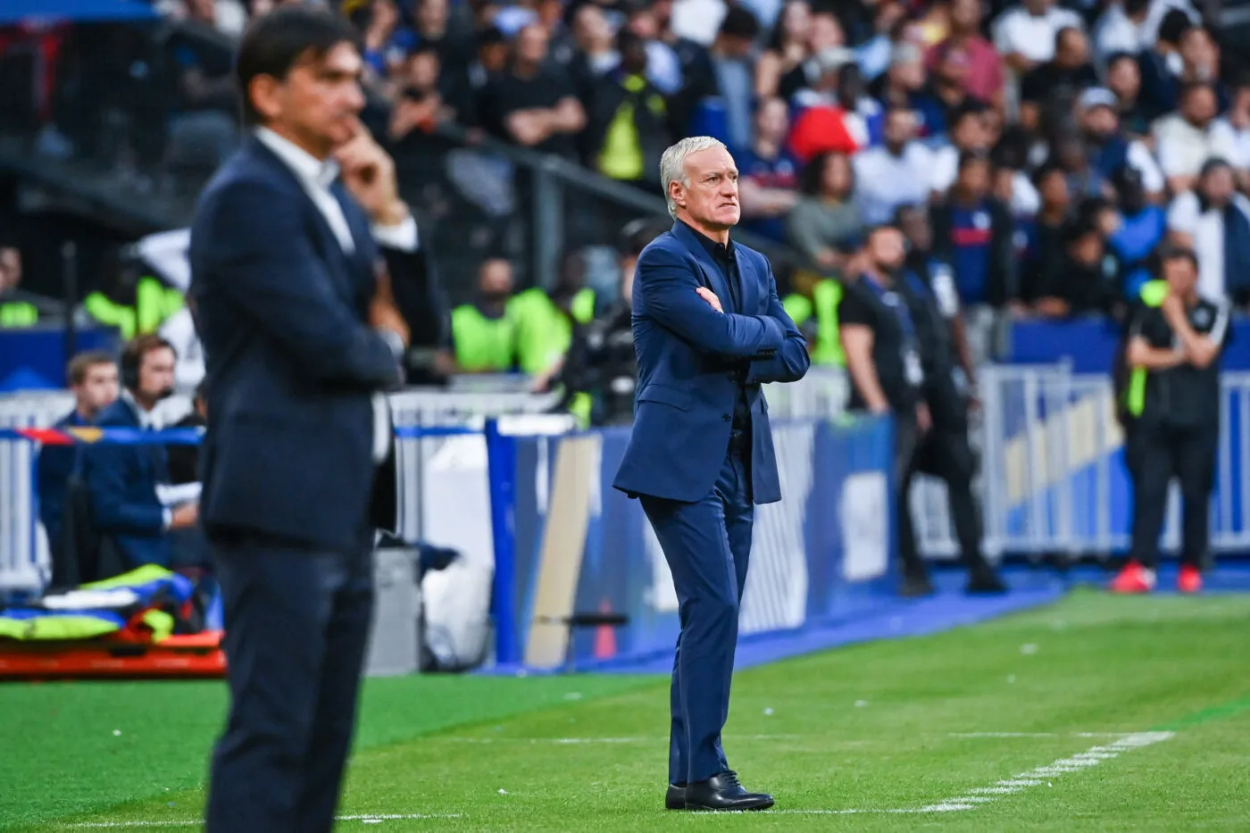Didier DESCHAMPS Didier DESCHAMPS head coach of France and Zlatko DALIC coach of Croatia during the UEFA Nations League, group 1 match between France and Croatia at Stade de France on June 13, 2022 in Paris, France. (Photo by Anthony Dibon/Icon Sport)  - Photo by Icon Sport