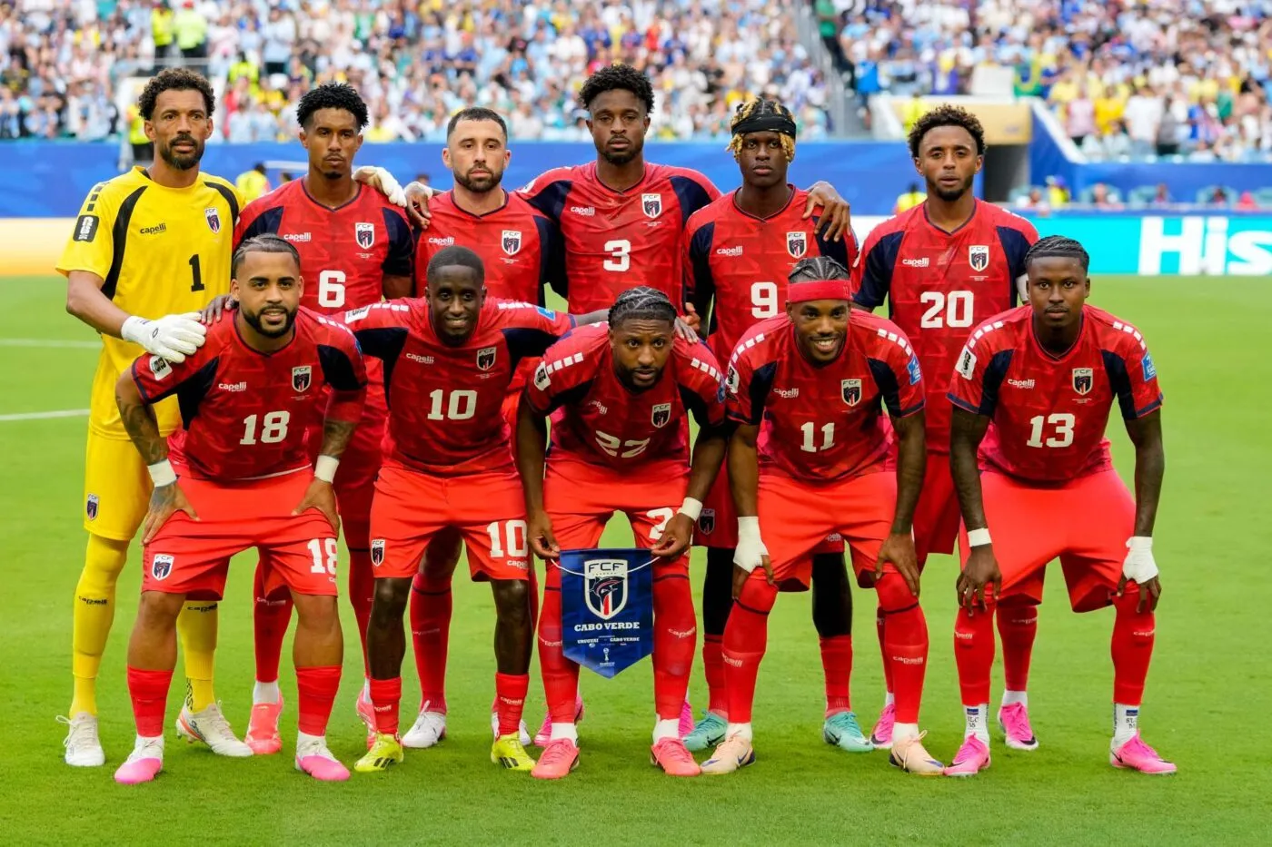 Le magnifique coup franc du Cap-Vert contre l'Uruguay