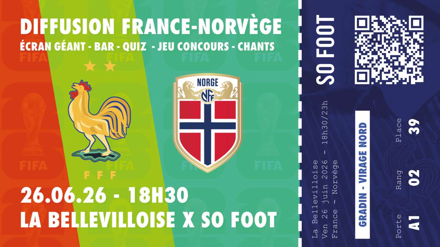 France - Norvège : billetterie ouverte pour notre soirée projection !