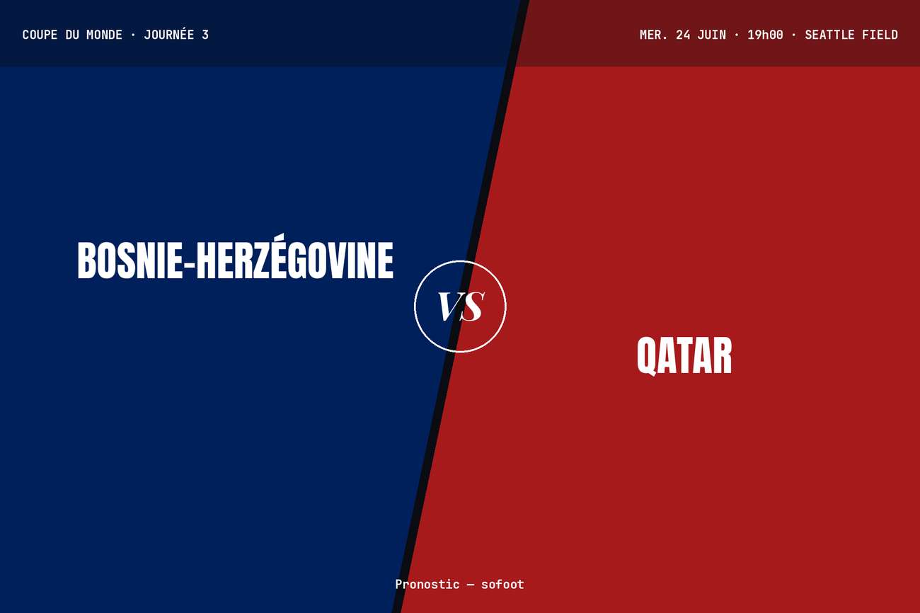 Pronostic Bosnie-Herzégovine Qatar : analyse, cotes et prono Coupe du monde