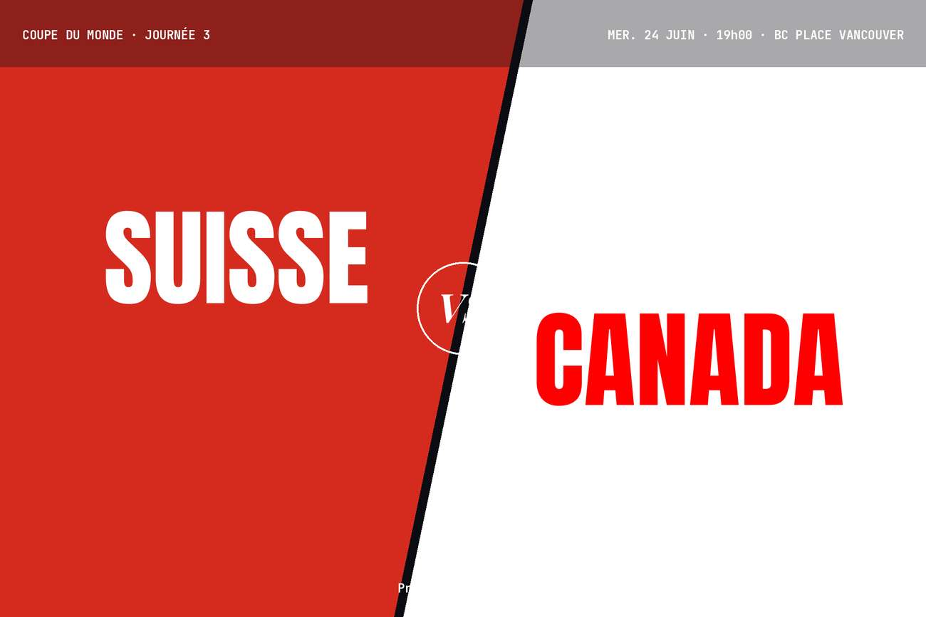 Pronostic Suisse Canada : analyse, cotes et prono Coupe du monde