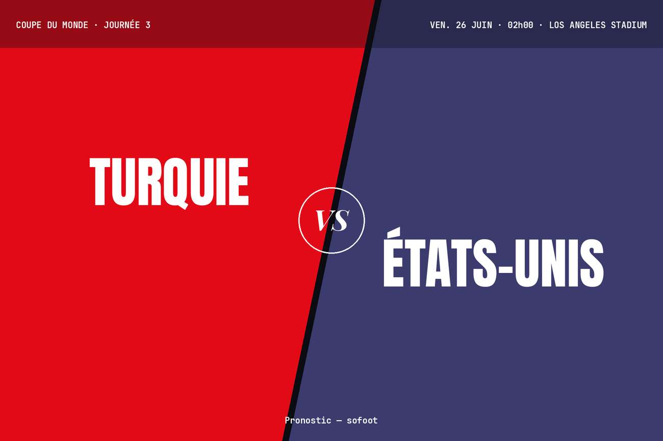 Pronostic Turquie États-Unis : analyse, cotes et prono Coupe du Monde