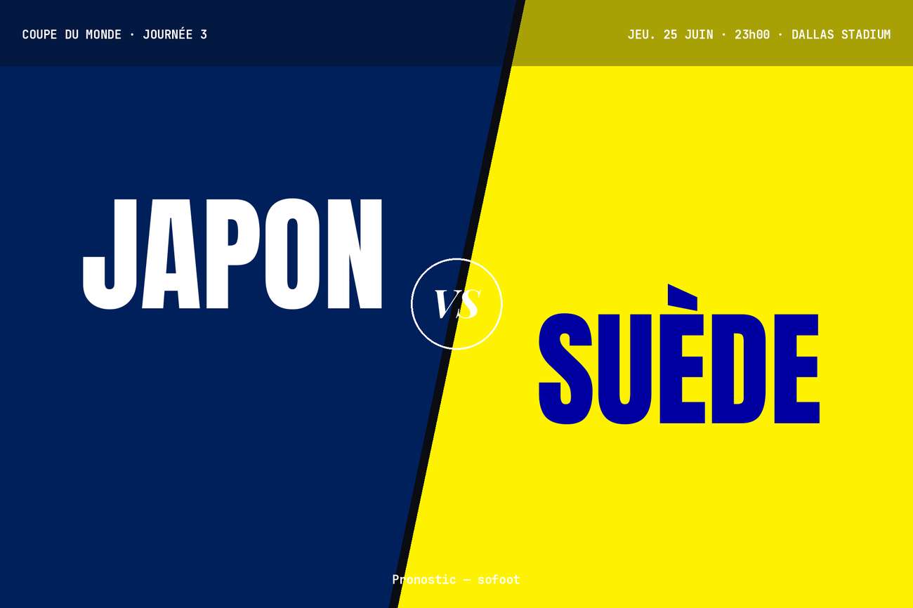 Pronostic Japon Suède : analyse, cotes et prono Coupe du Monde
