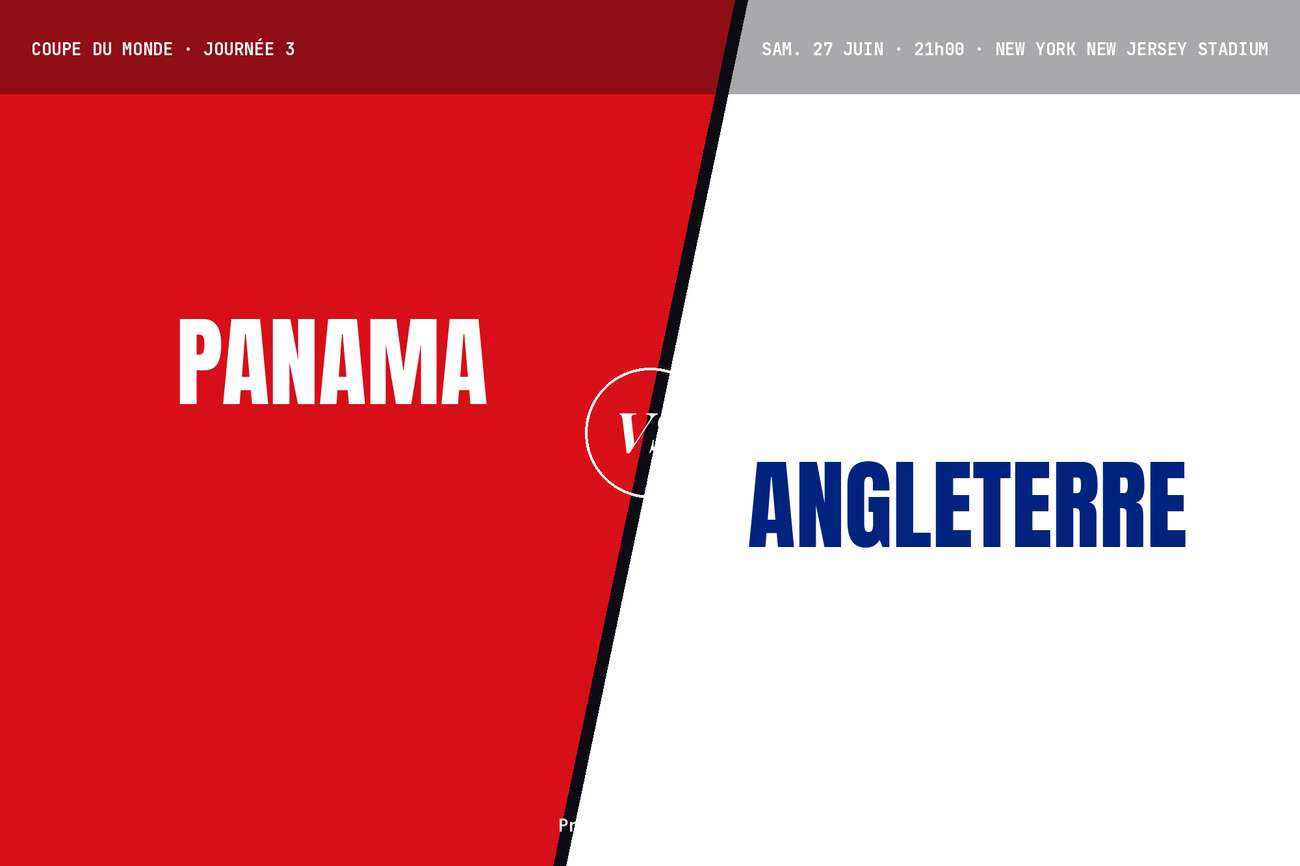 Pronostic Panama Angleterre : analyse, cotes et prono Coupe du monde