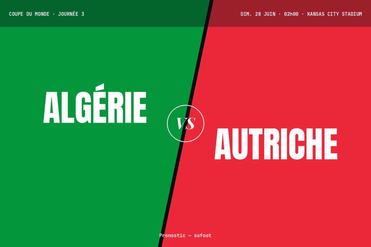 Pronostic Algérie Autriche : analyse, cotes et prono Coupe du monde