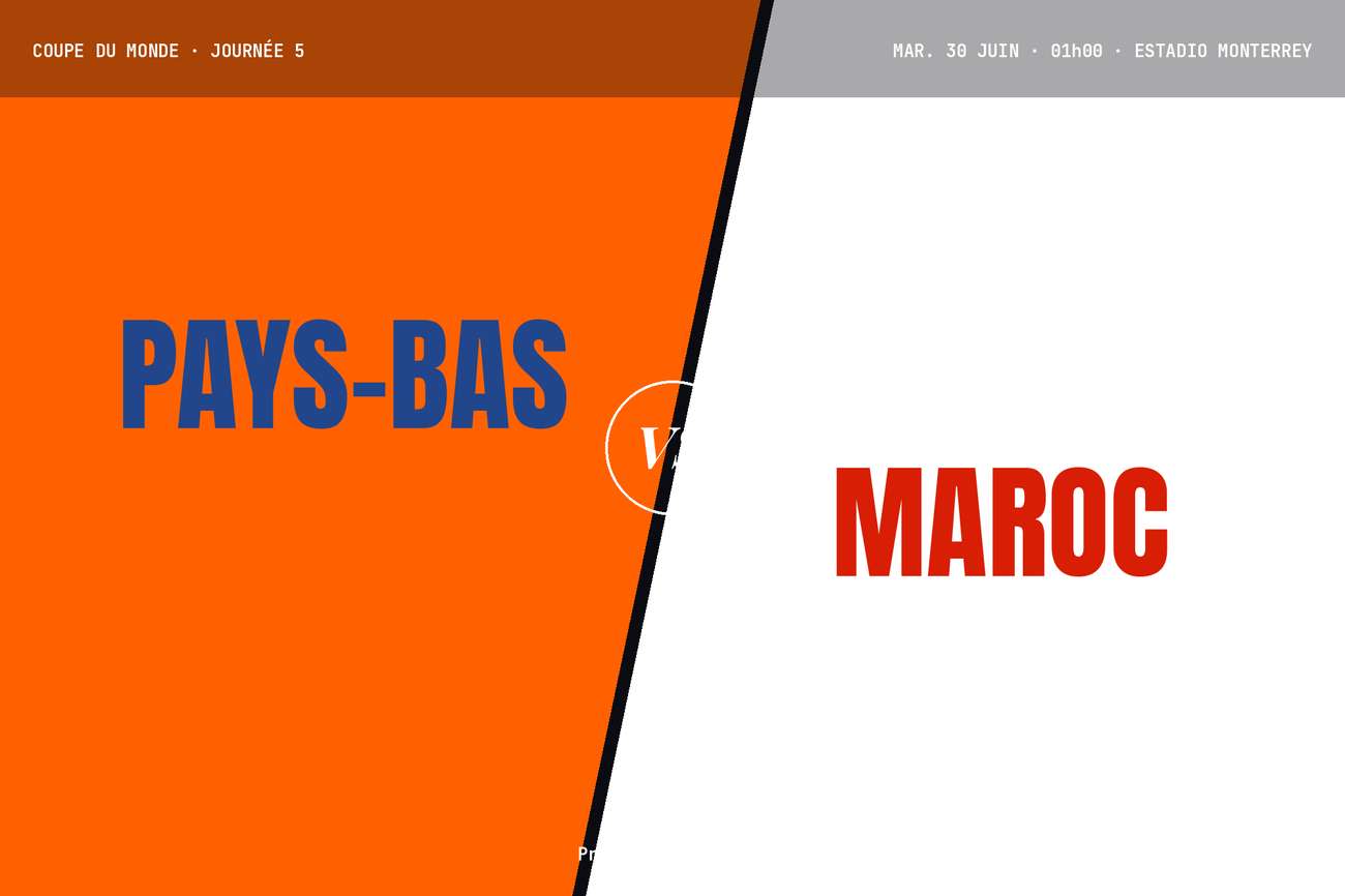 Pronostic Pays-Bas Maroc : analyse, cotes et prono Coupe du monde