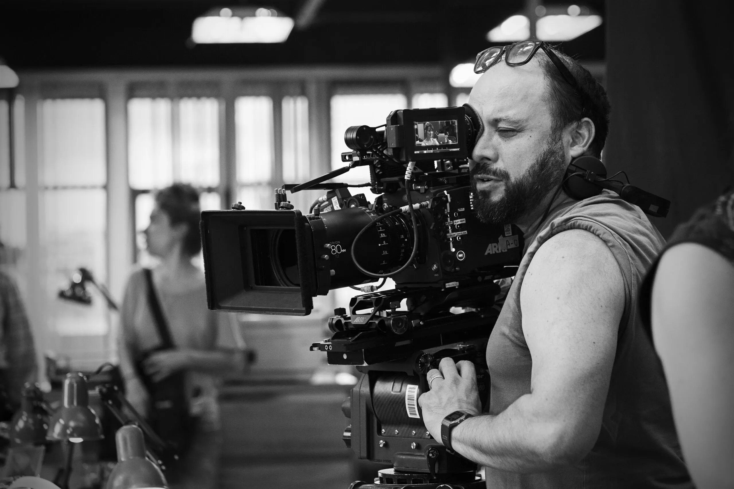 César Diaz, durant le tournage de <em>Mexico 86</em>.