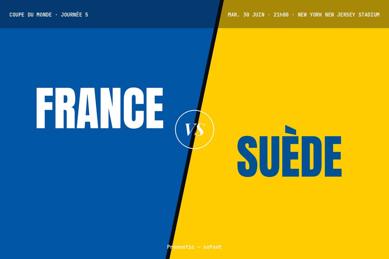Pronostic France Suède : analyse, cotes et prono Coupe du Monde