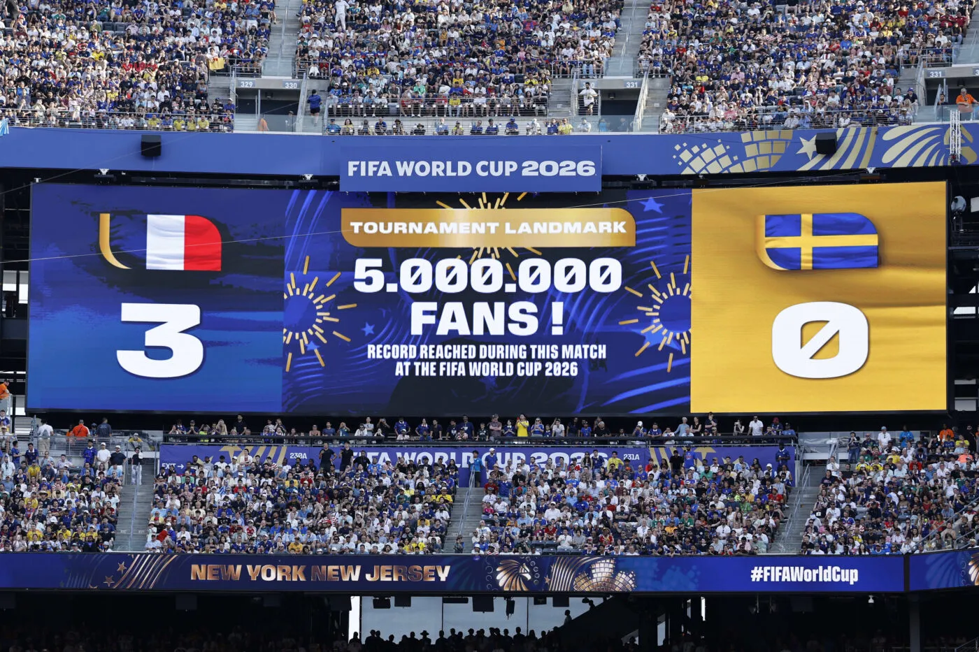 Le cap des 5 millions de spectateurs franchi lors de France-Suède