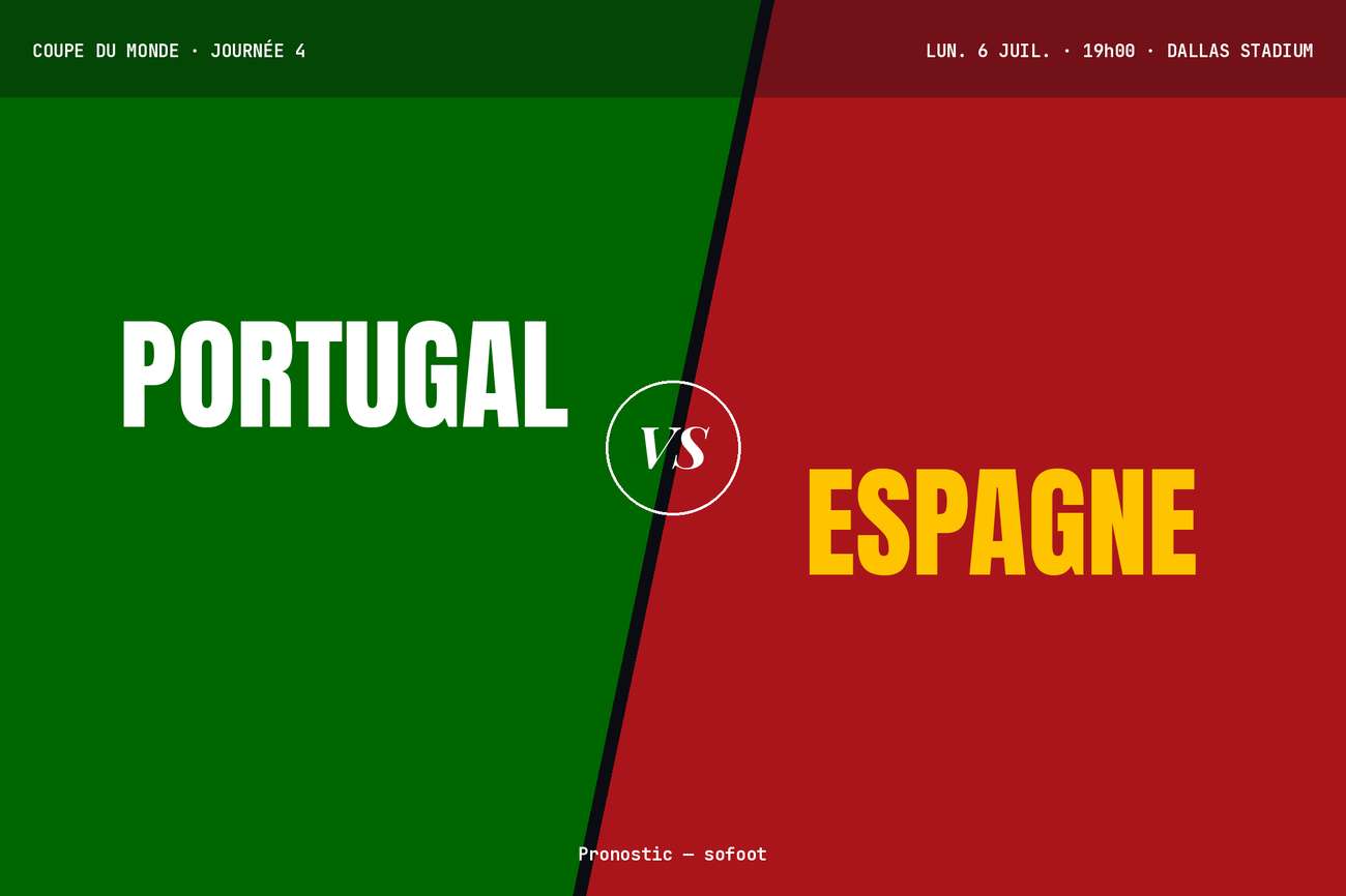 Pronostic Portugal Espagne : analyse, cotes et prono Coupe du Monde 2026