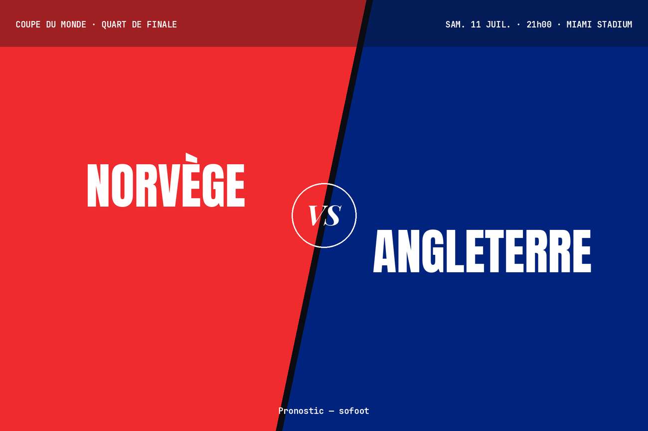 Pronostic Norvège Angleterre : analyse, cotes et prono Coupe du Monde