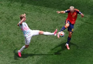 Sauvée par Merino, l'Espagne éjecte la Belgique du Mondial et rejoint les Bleus en demies