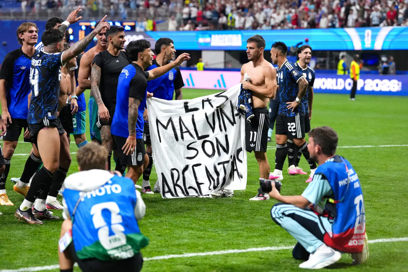 La banderole argentine autorisée après la finale ?