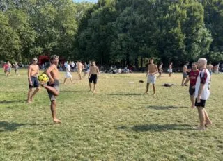 L'altinha, pour une partie de ballon en l'air